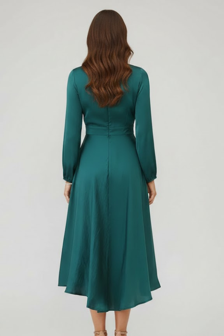 Women’s Midi Dress with Front Tie