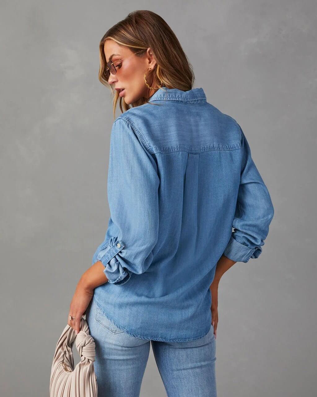 Chambray Denim Shirt for Women