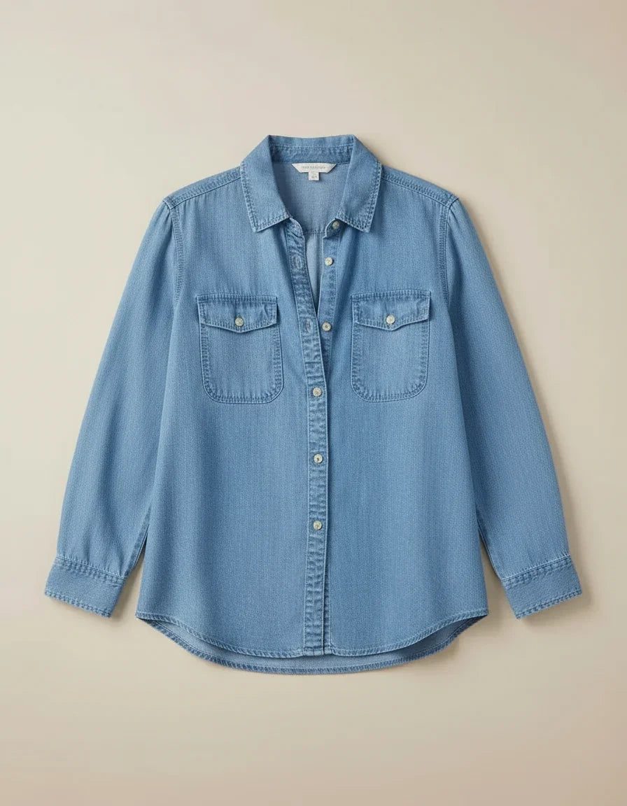 Chambray Denim Shirt for Women
