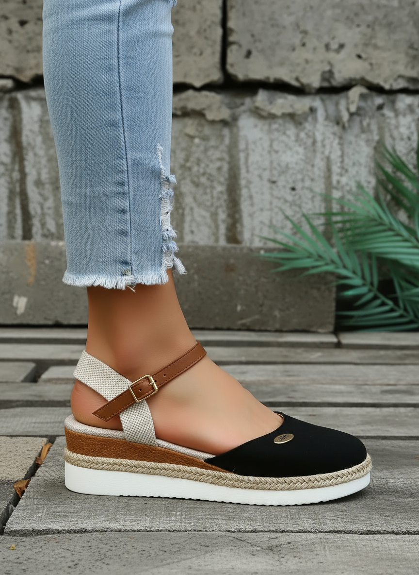 Closed-Toe Slingback Espadrille Sandals for Women
