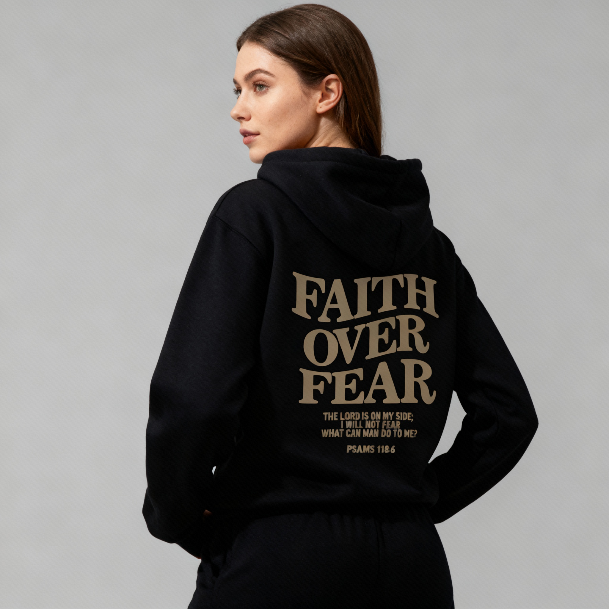 Women’s Hoodie with Front Text Print