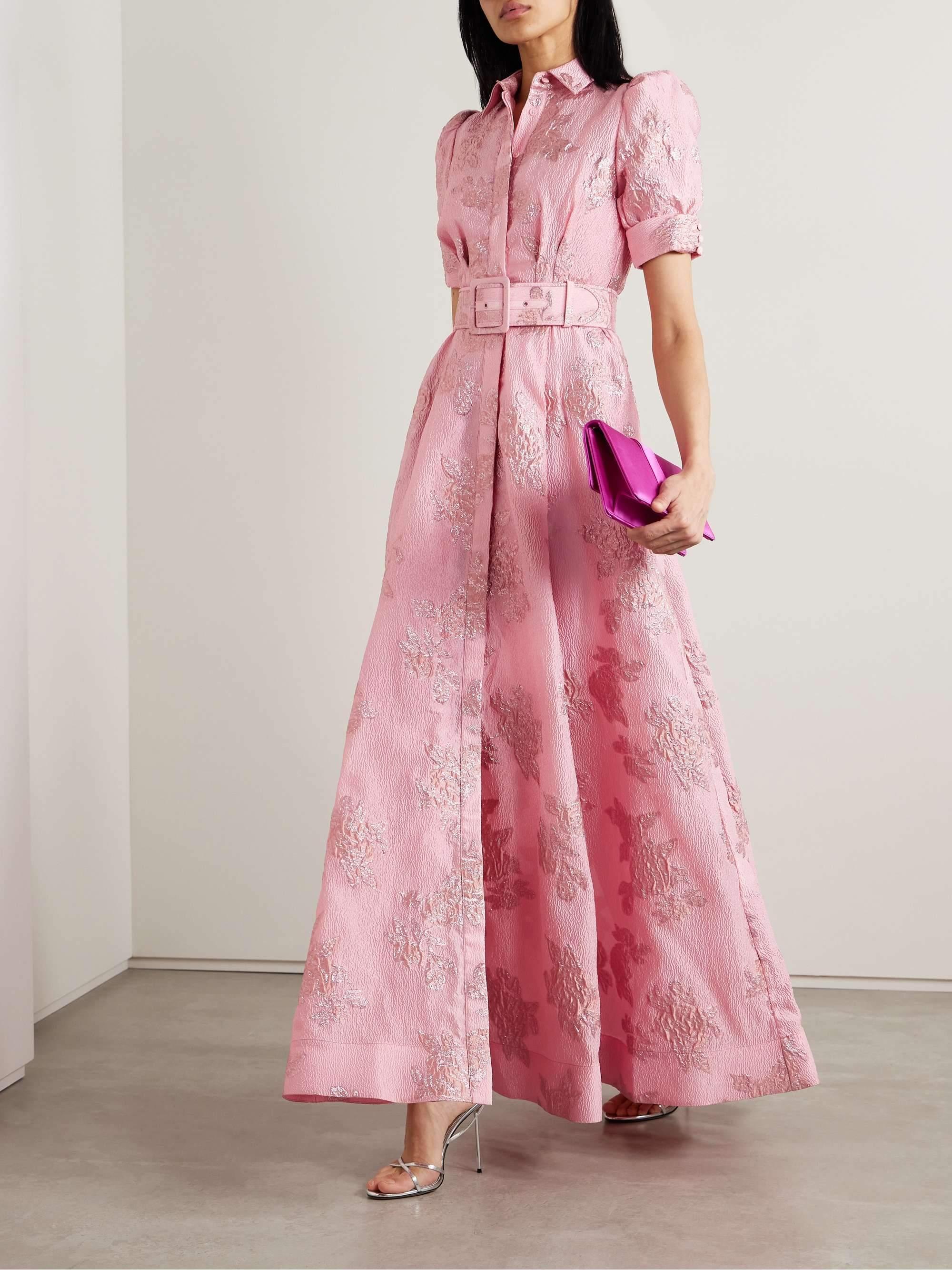 Floral Belted Maxi Dress for Women