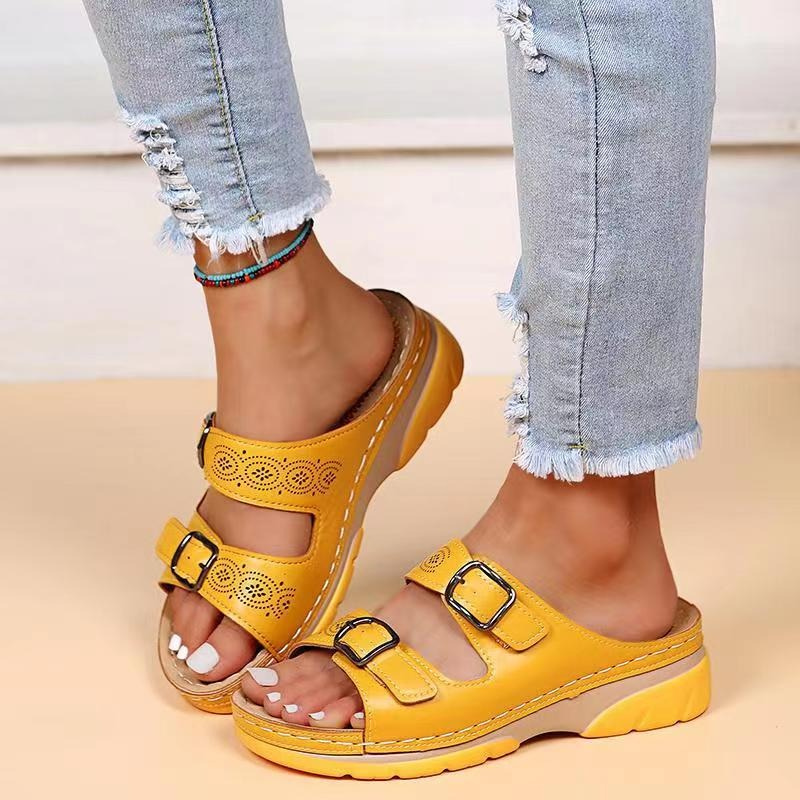 Open-Toe Sandals with Padded Gel Sole and Mesh Lining