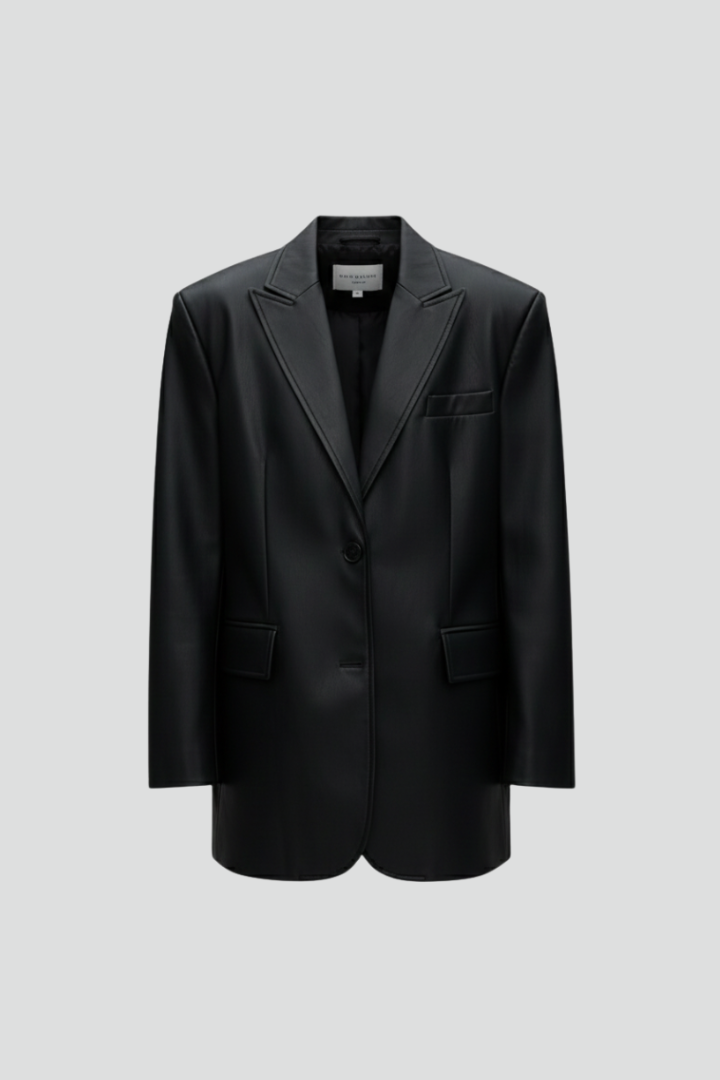 Oversized Blazer with Sharp Lapel