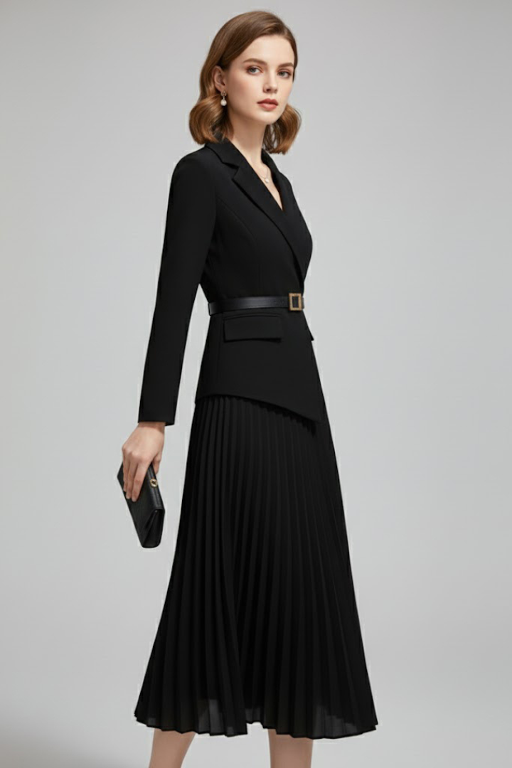 Women’s Blazer Dress with Belt