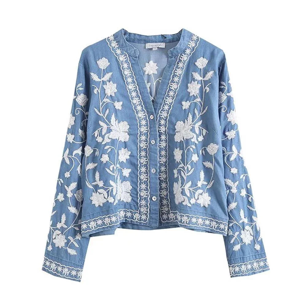 Relaxed Denim Shirt for Women
