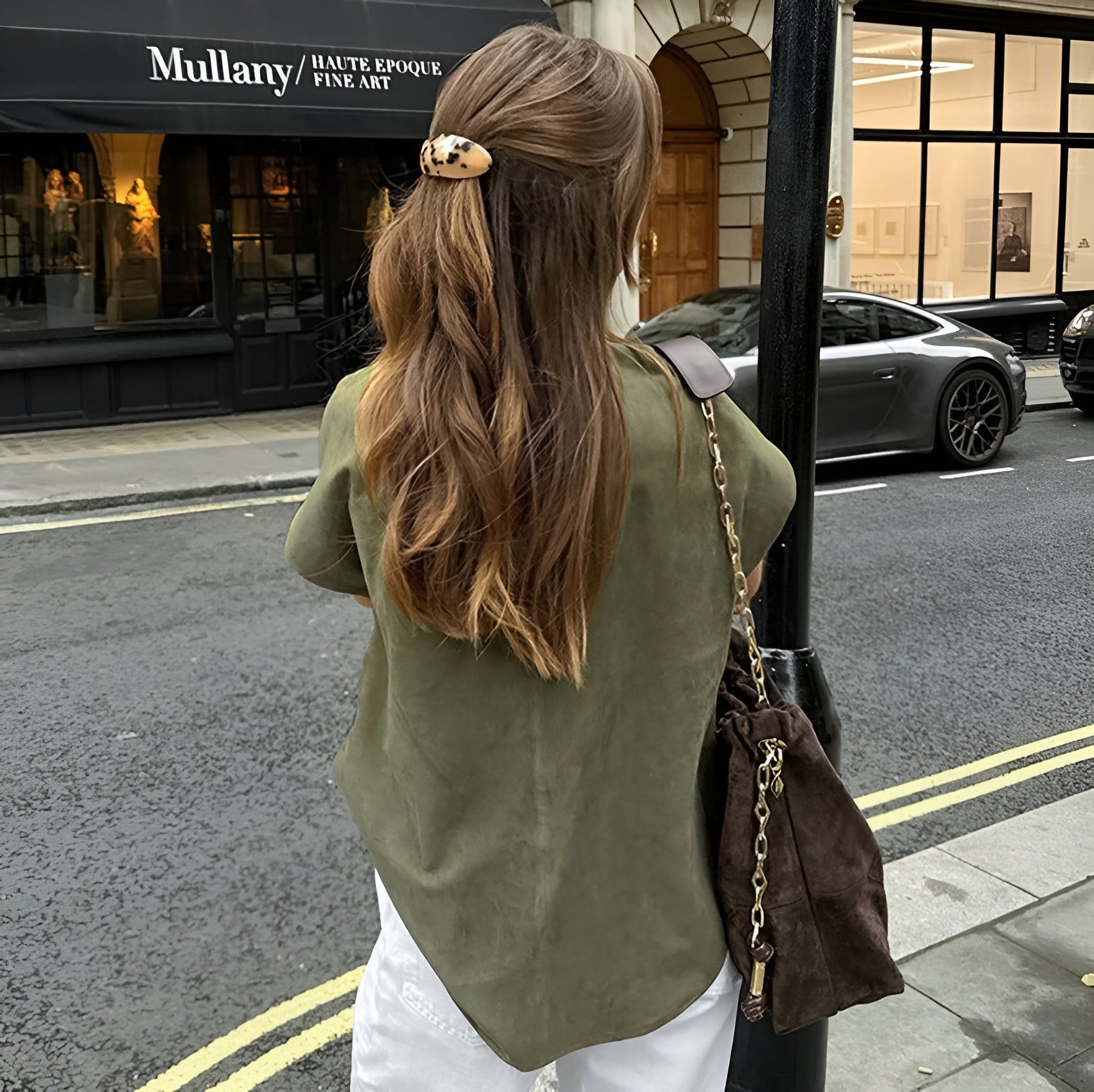 Short Sleeve Cotton-Linen Blend Blouse for Women