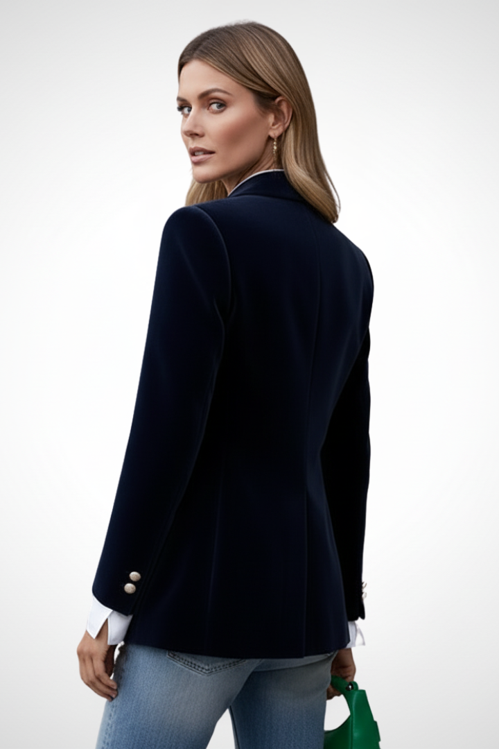 Women’s Blazer with Lapels and Single Button