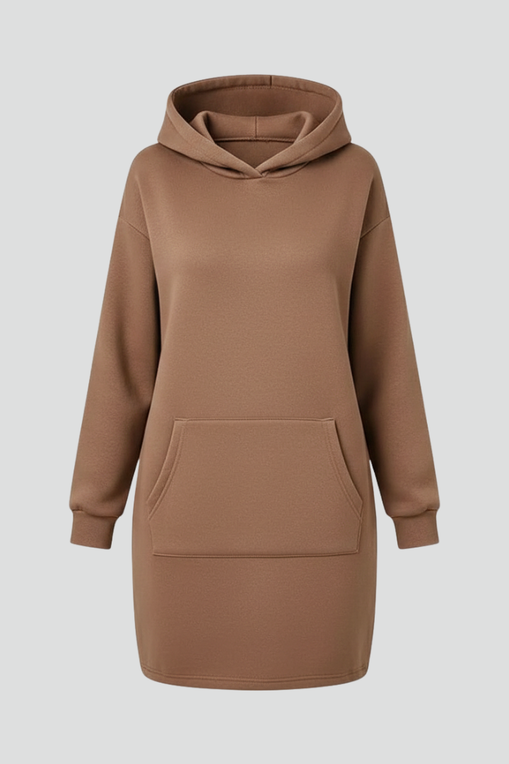 Women’s Hooded Dress with Long Sleeves