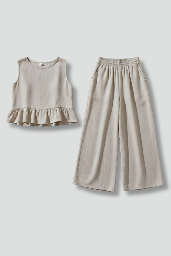 Women’s Jumpsuit with Sleeveless Top and Wide Legs