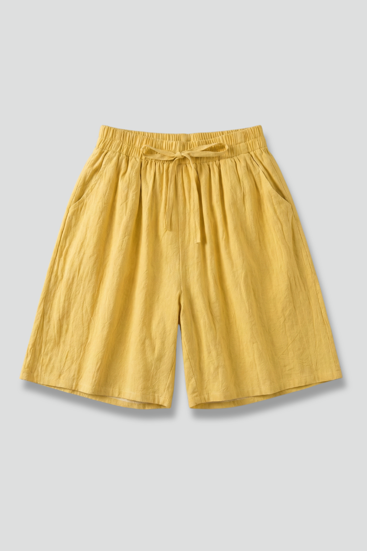 Women’s Knee Length Shorts with Drawstring Waist