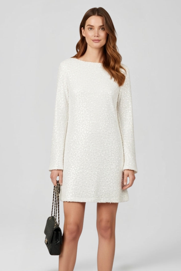 Women’s Shimmer Dress with Long Sleeves