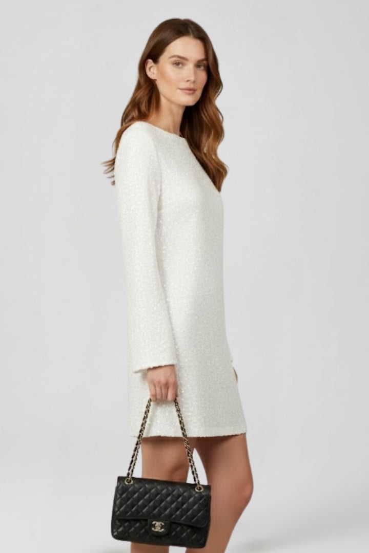 Women’s Shimmer Dress with Long Sleeves