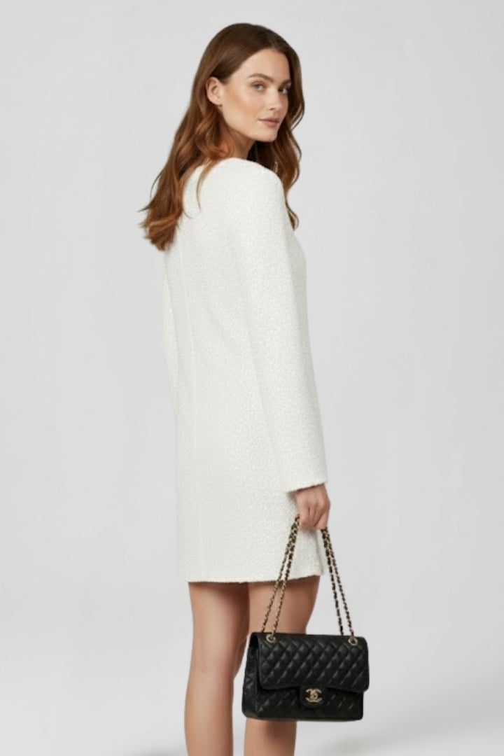 Women’s Shimmer Dress with Long Sleeves