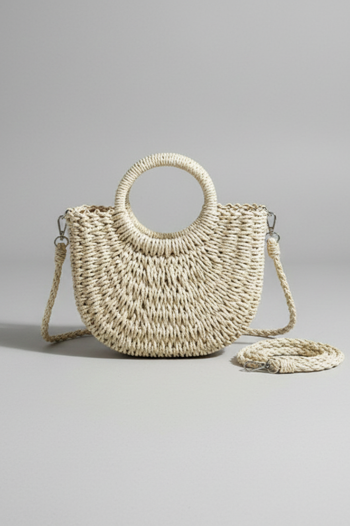 Women’s Shoulder Bag with Strap and Scarf