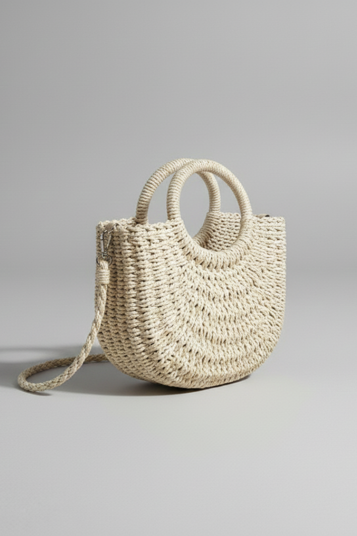 Women’s Shoulder Bag with Strap and Scarf