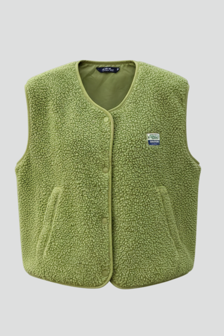 Women’s Sleeveless Vest with Textured Surface