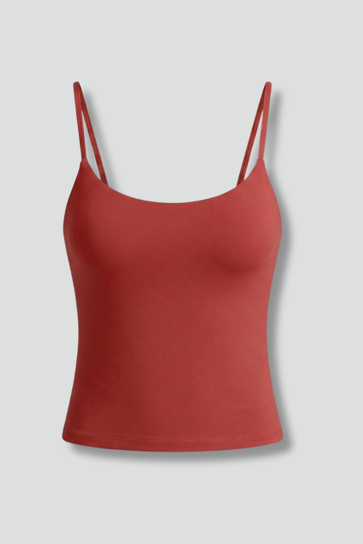 Women’s Tank Top with Scoop Neck and Thin Straps