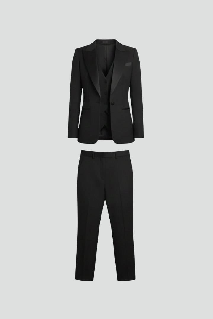 Women’s Three-Piece Suit with Jacket, Vest and Pants