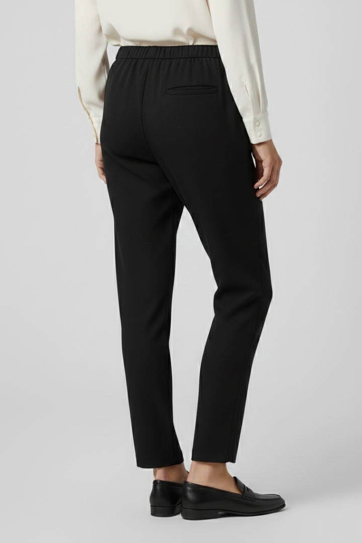 Women’s Trousers with Elastic Waistband and Side Pockets