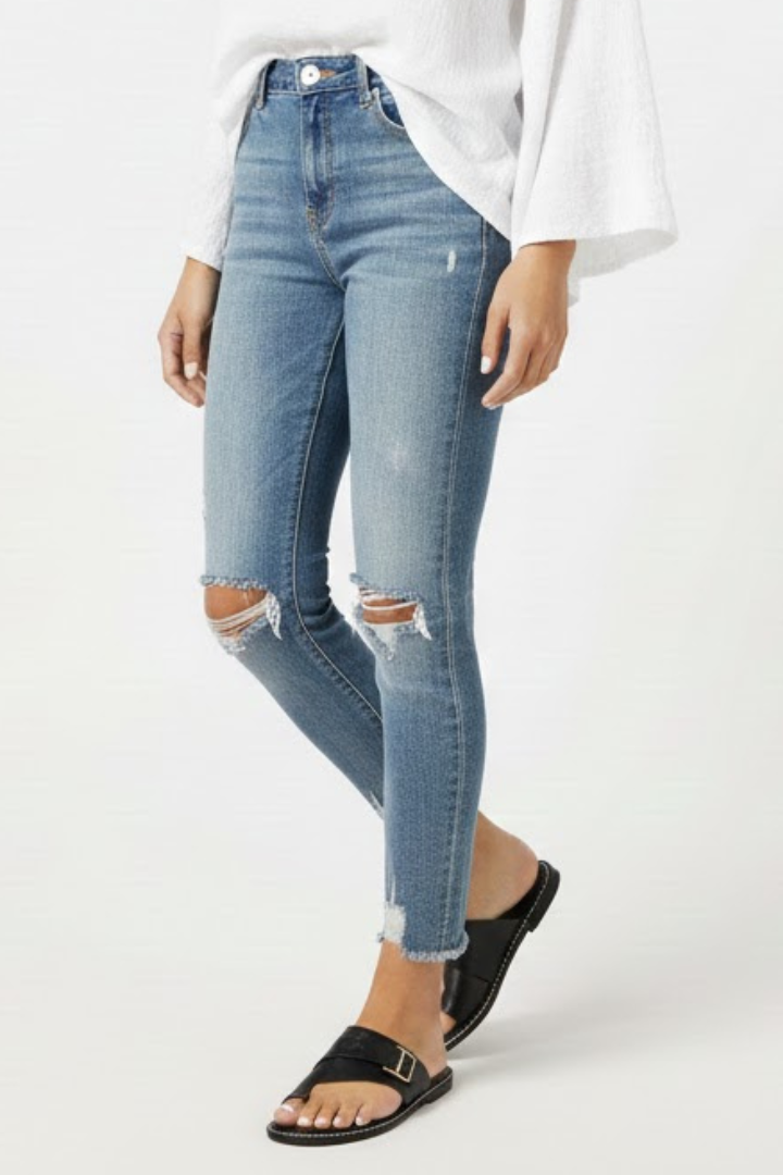 Women’s Sandals with Buckle and Textured Finish