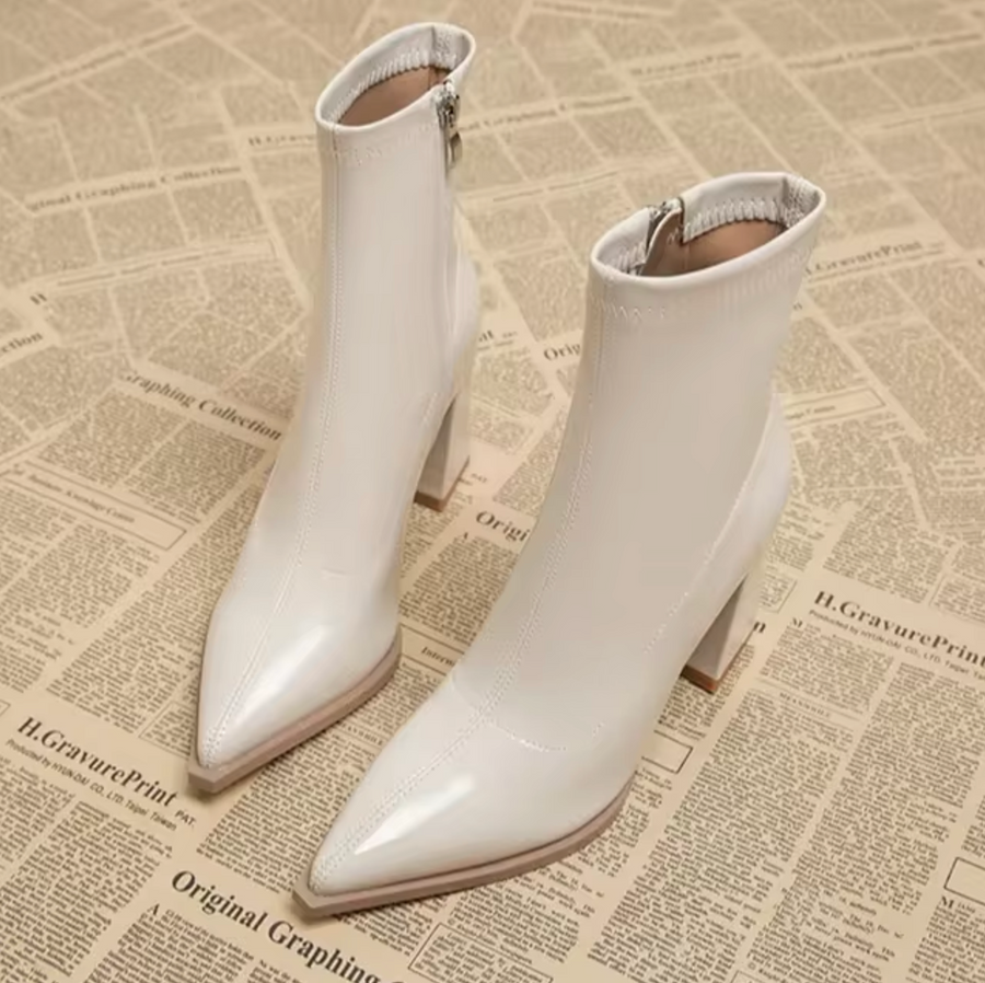 Ankle Boots with Sleek Structured Design