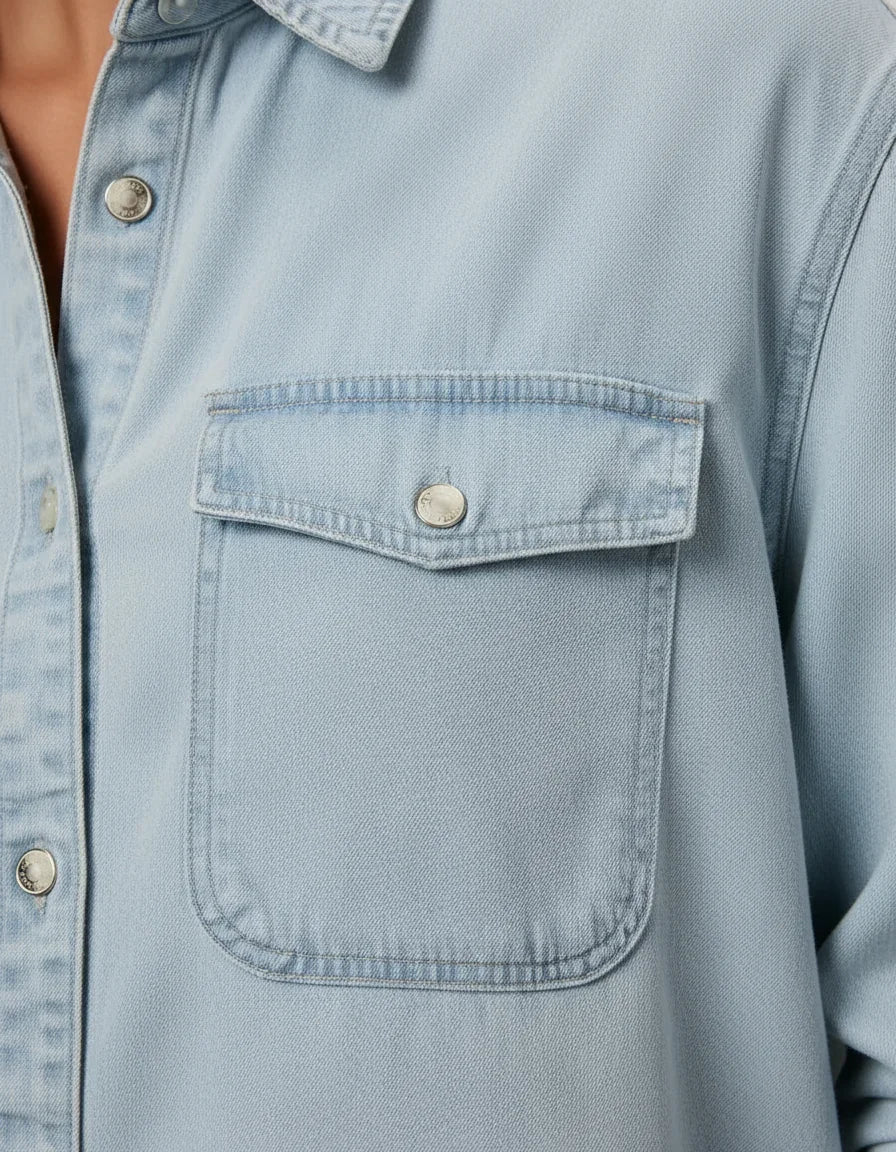 Chambray Denim Shirt for Women