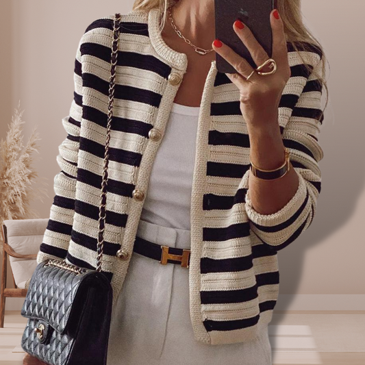 Classic Striped Cardigan