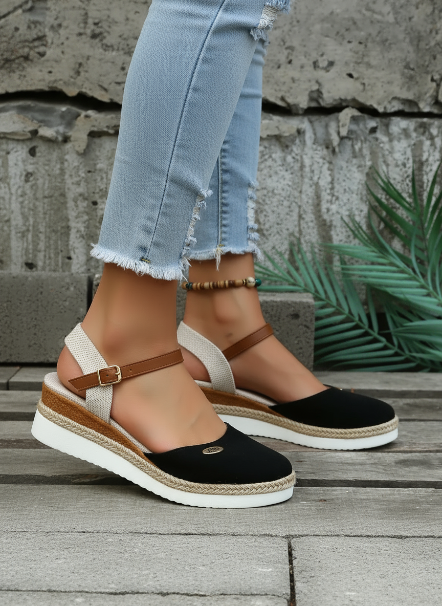 Closed-Toe Slingback Espadrille Sandals for Women