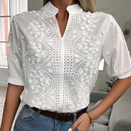 Cotton Lace Blouse for Women