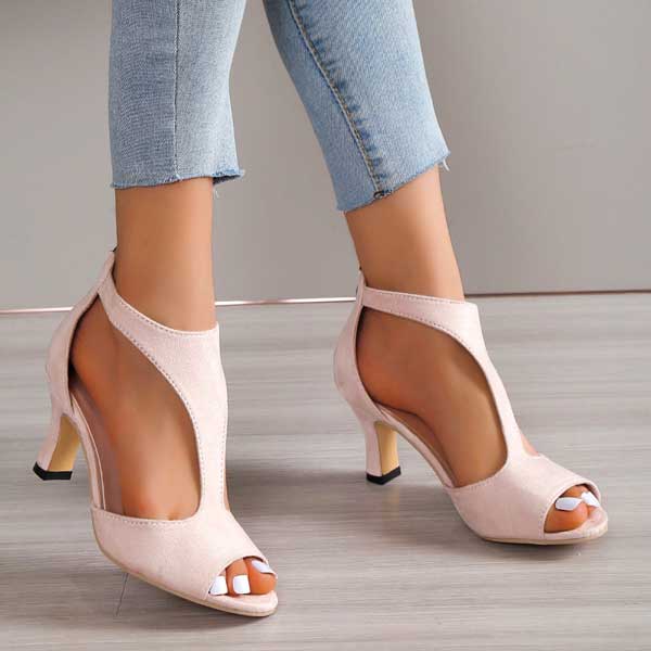 Elegant Supportive Open-Toe Mid-Heel Sandals