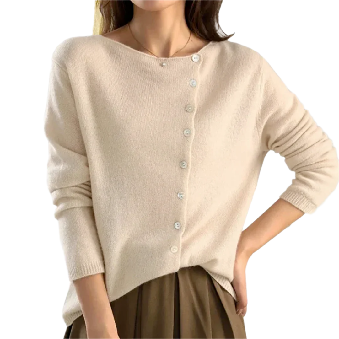 Elegant Cardigan With Buttons
