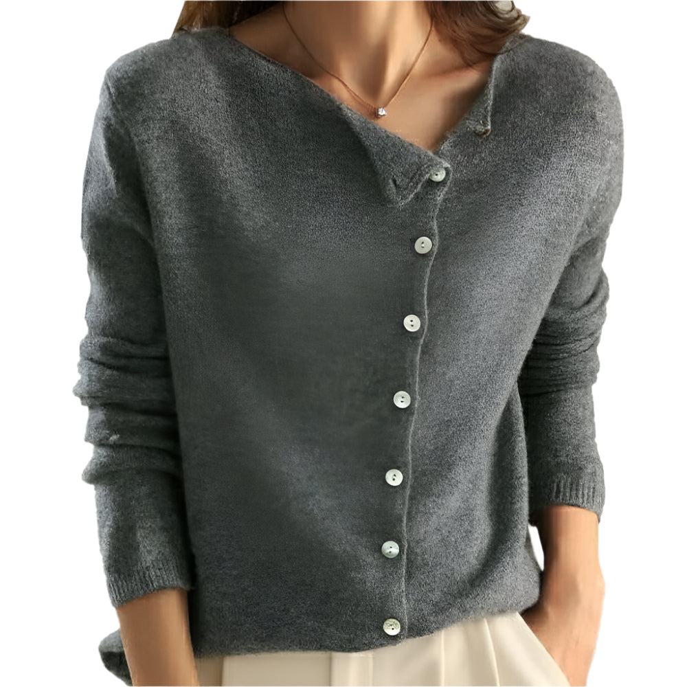 Elegant Cardigan With Buttons