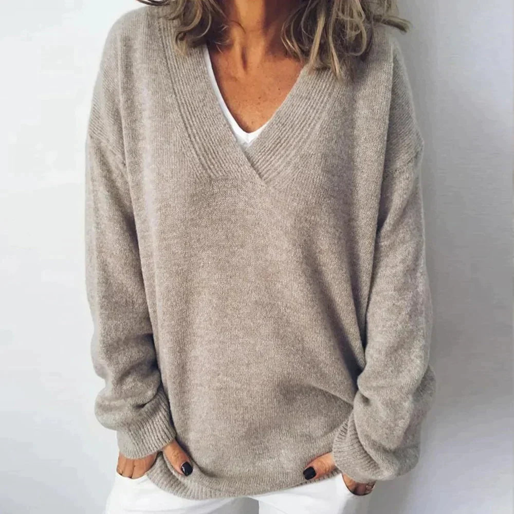Elegant V-neck Sweater