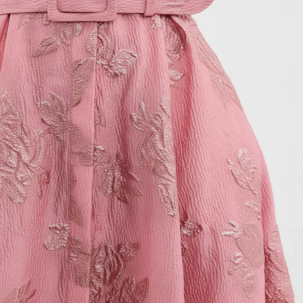 Floral Belted Maxi Dress for Women