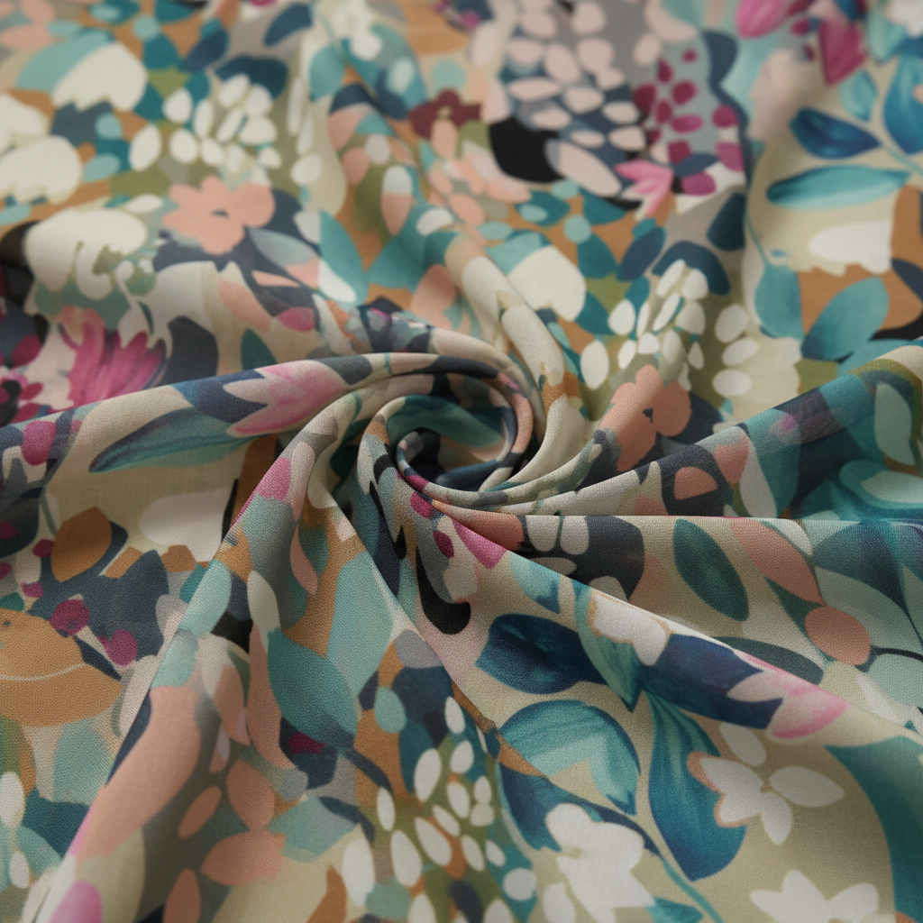 Floral Puff Sleeve Midi Dress for Women