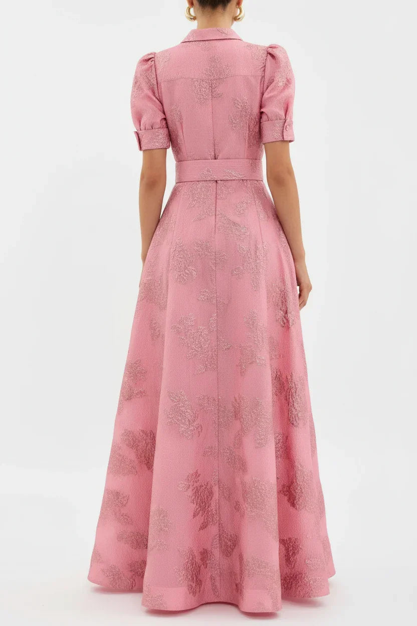 Floral Belted Maxi Dress for Women