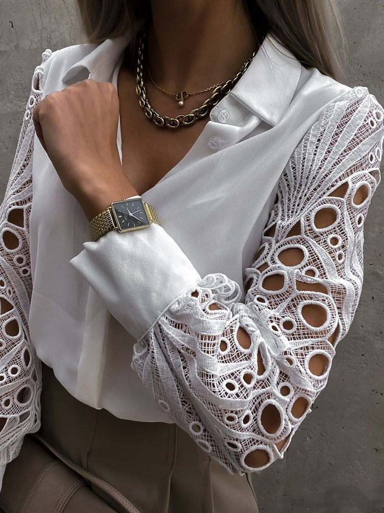 Lace Detail Blouse for Women