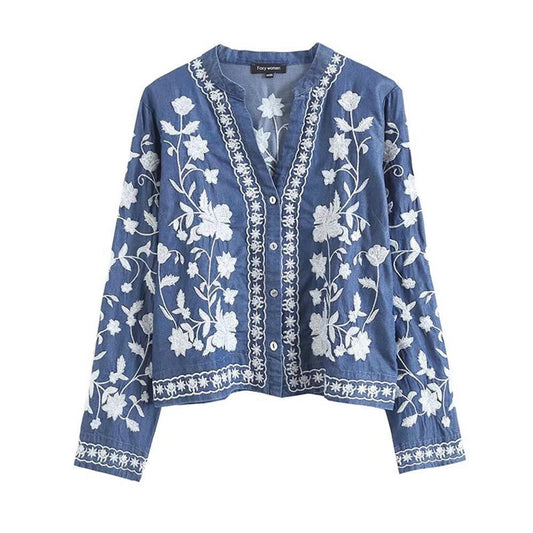 Relaxed Denim Shirt for Women