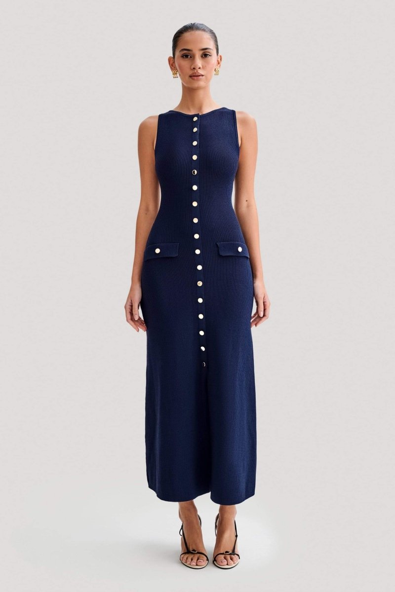 Sleeveless Knit Maxi Dress for Women