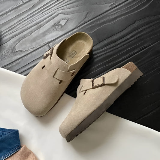 Suede Strap Slippers for Women