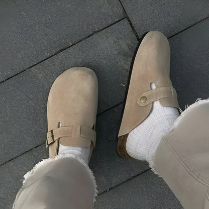 Suede Strap Slippers for Women
