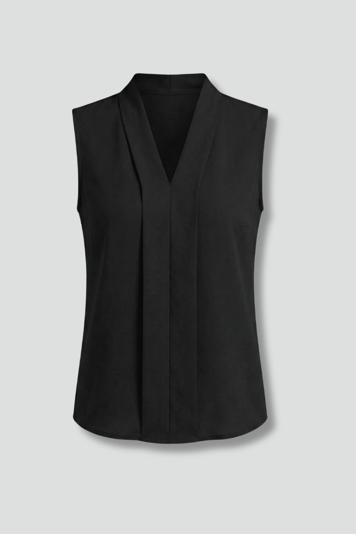 Women’s Blouse with V-Neck and Sleeveless Design