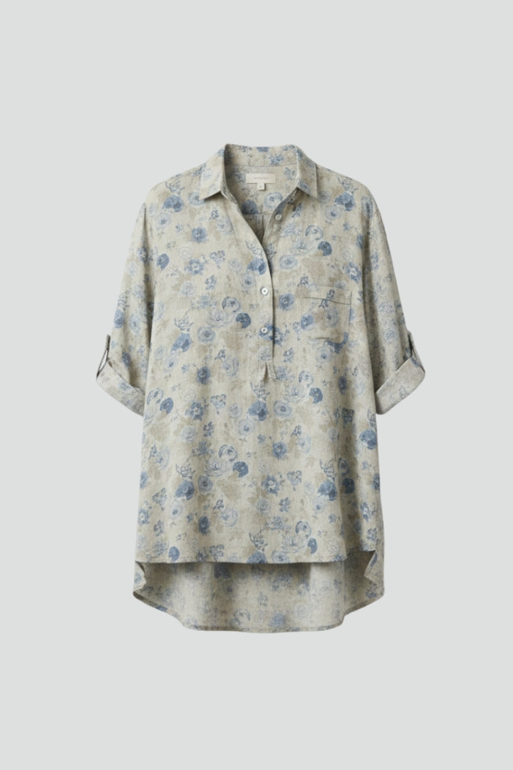 Women’s Floral Shirt with Button Front