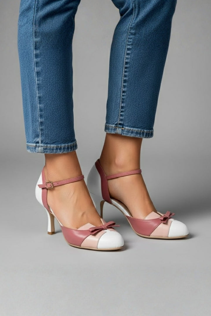 Women’s High Heels with Ankle Strap and Pointed Toe