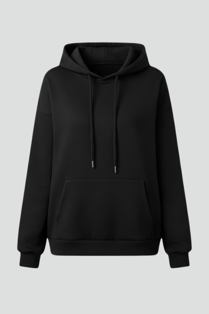 Women’s Hoodie with Drawstring Hood and Front Kangaroo Pocket