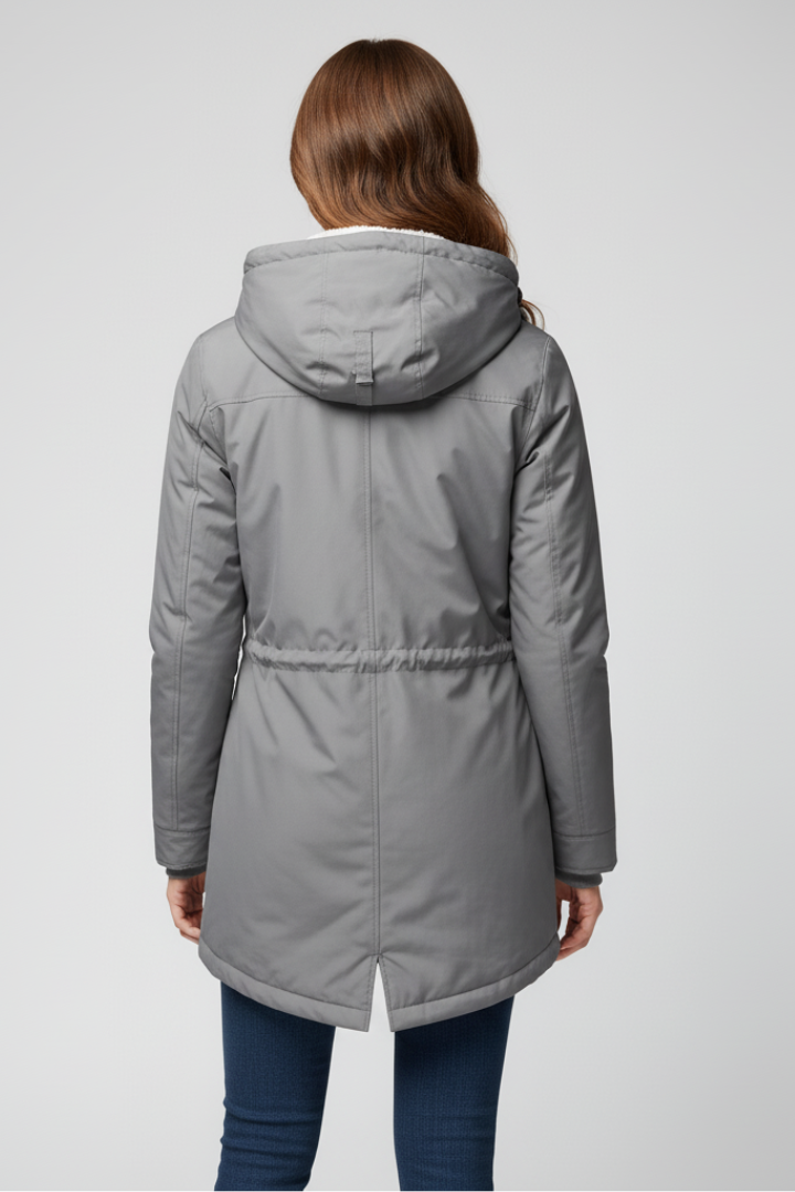 Women’s Jacket with Hood and Drawcords