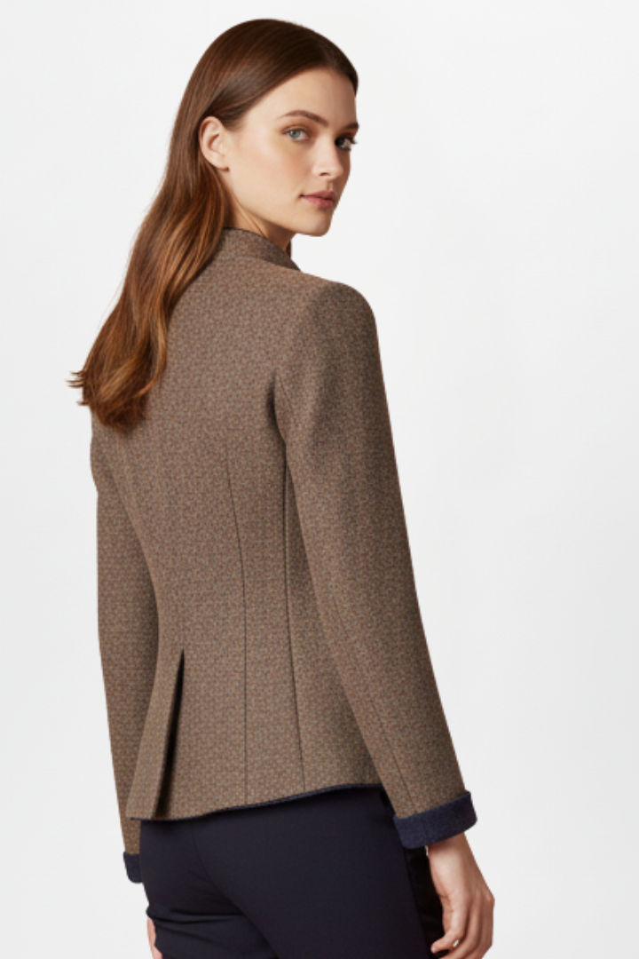 Women’s Jacket with Stand Collar and Front Buttons