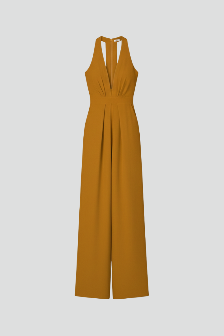 Women’s Jumpsuit with Halter Neck and Wide Legs