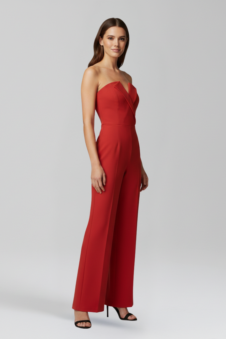 Women’s Jumpsuit with Halter Neck and Wide Legs